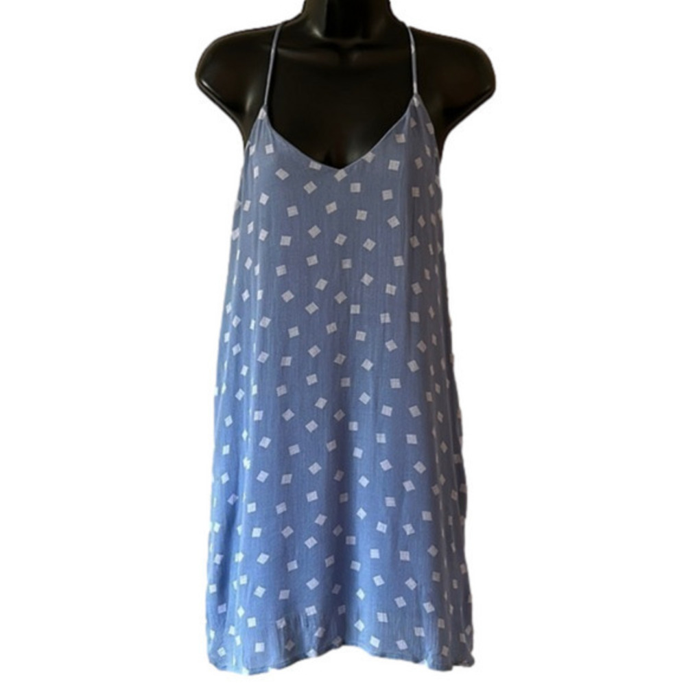 Style Rack blue fully lined racerback tank dress size small